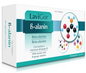 Beta Alanin de laboratorios lavigor con taurina y vitaminas B.