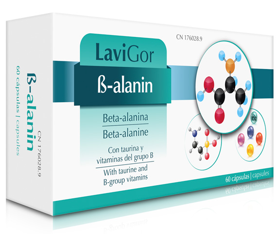 Beta Alanin de laboratorios lavigor con taurina y vitaminas B.
