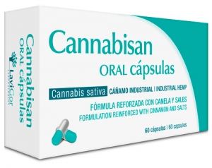 Imagen del estuche de cannabisan oral cápsulas de laboratorios Lavigor