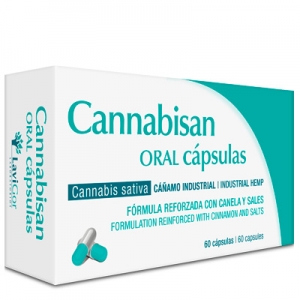 Imagen del estuche de cannabisan oral cápsulas de laboratorios Lavigor