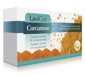 Envase Curcunove de Lavigor, suplemento de cúrcuma con activos con propiedades biológicas