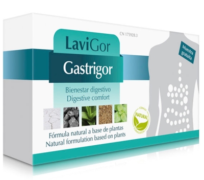 Estuche Gastrigor cápsulas para aliviar las malas digestiones